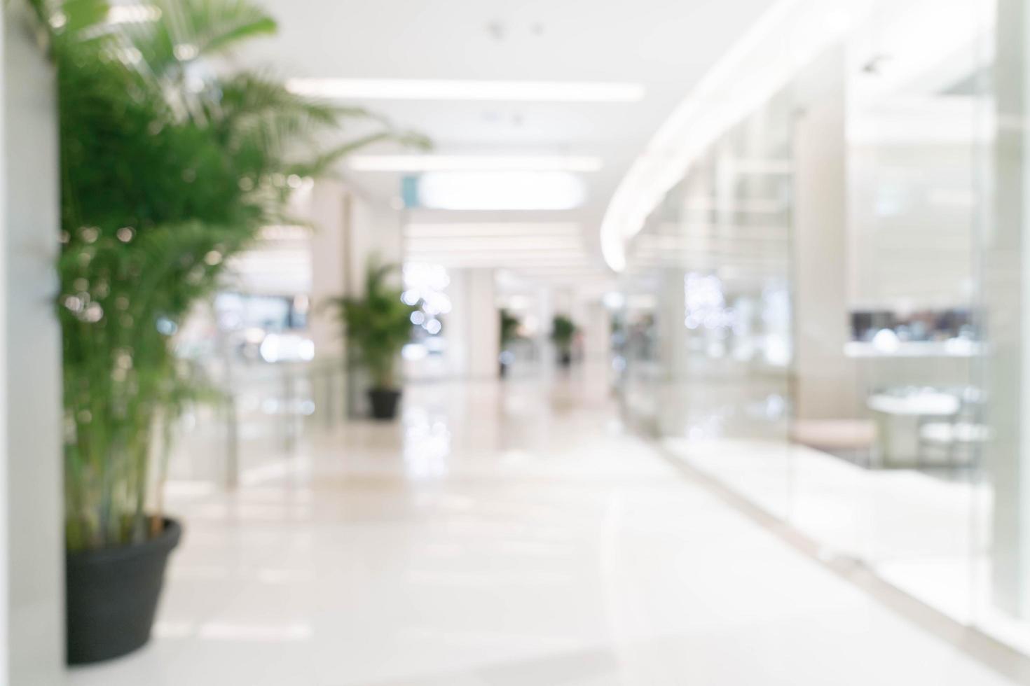 Abstract blur beautiful luxury shopping mall photo