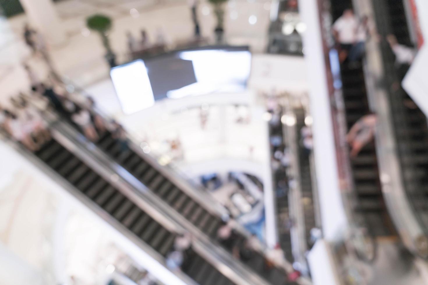 Abstract blur beautiful luxury shopping mall photo