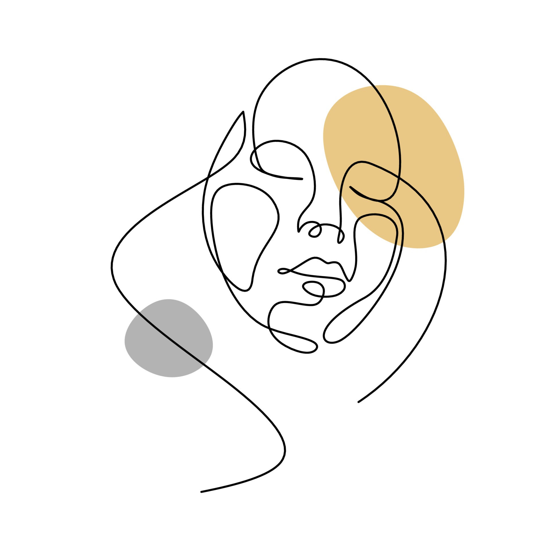 Abstract Woman face one line drawing 3189279 Vector Art at Vecteezy