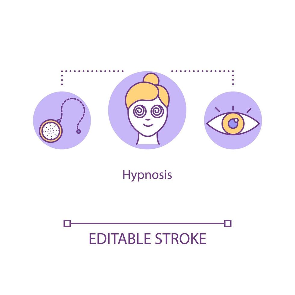 Hypnosis concept icon vector