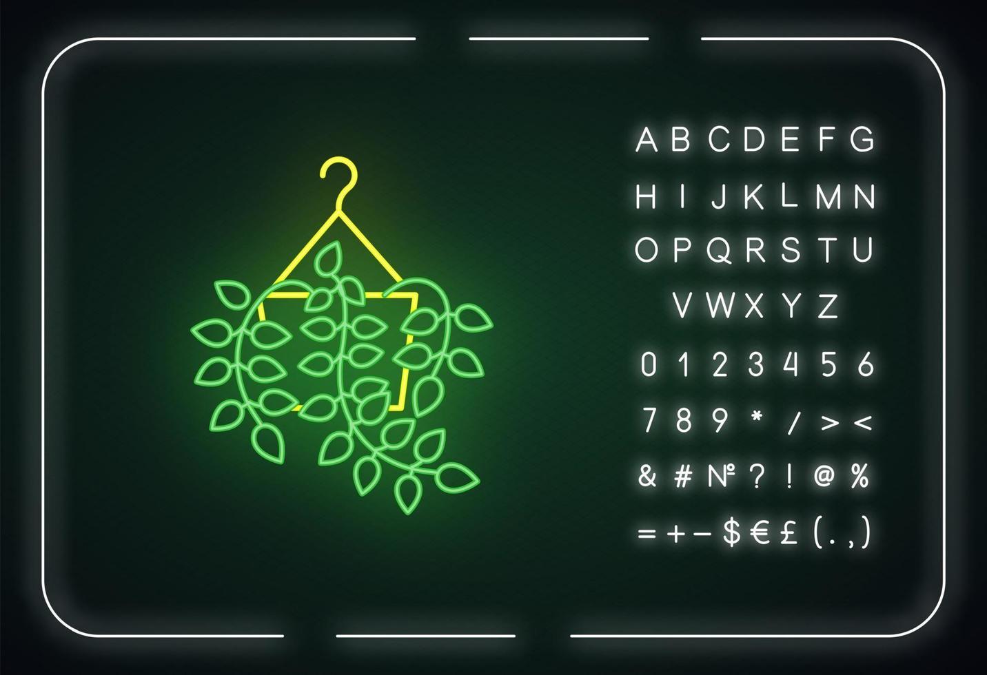 Pothos neon light icon vector