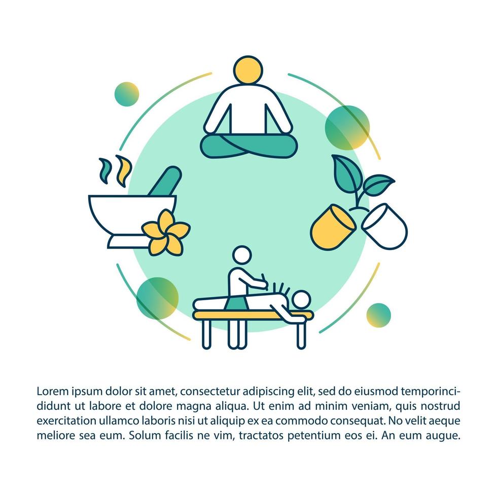 Chinese traditional medical practice concept icon with text vector