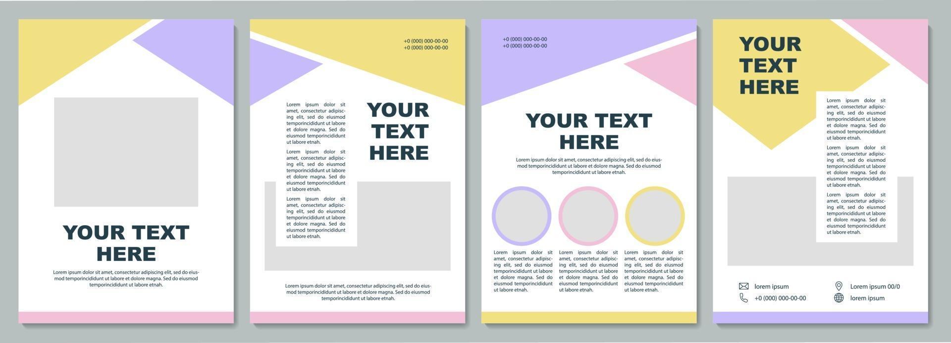 Business introduction brochure template vector