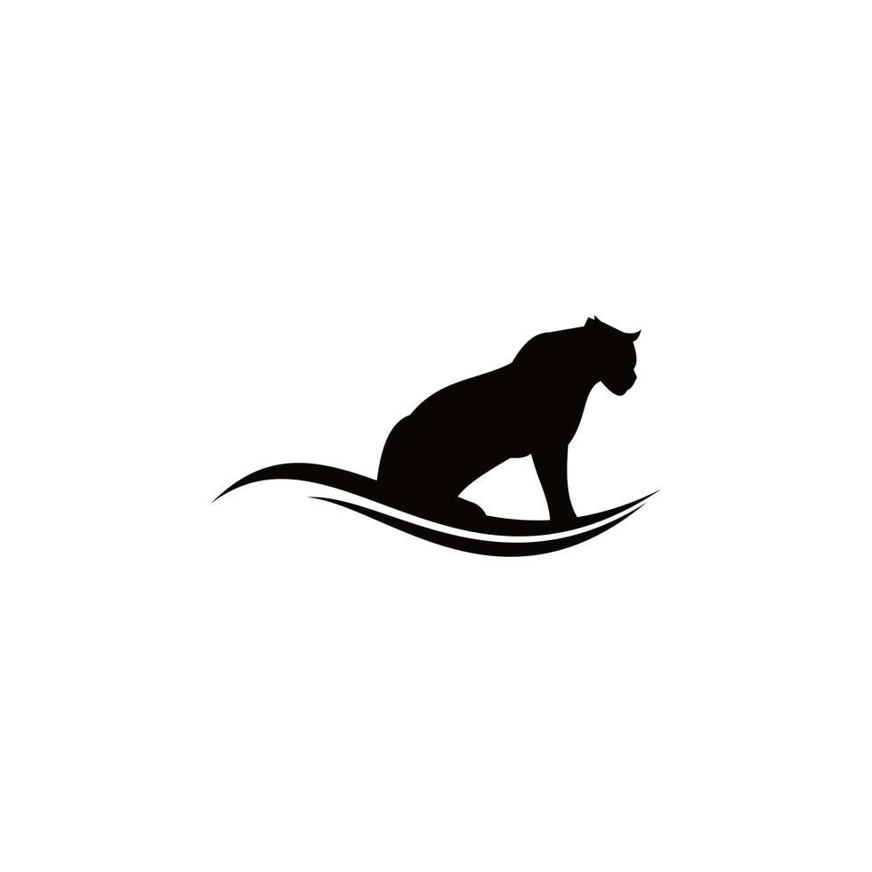 diseño de logotipo de tigre, ilustración de vector de diseño animal.