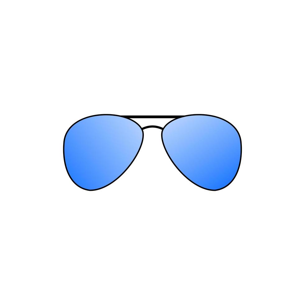 Gafas anticuadas de color gris aisladas sobre fondo blanco. vector