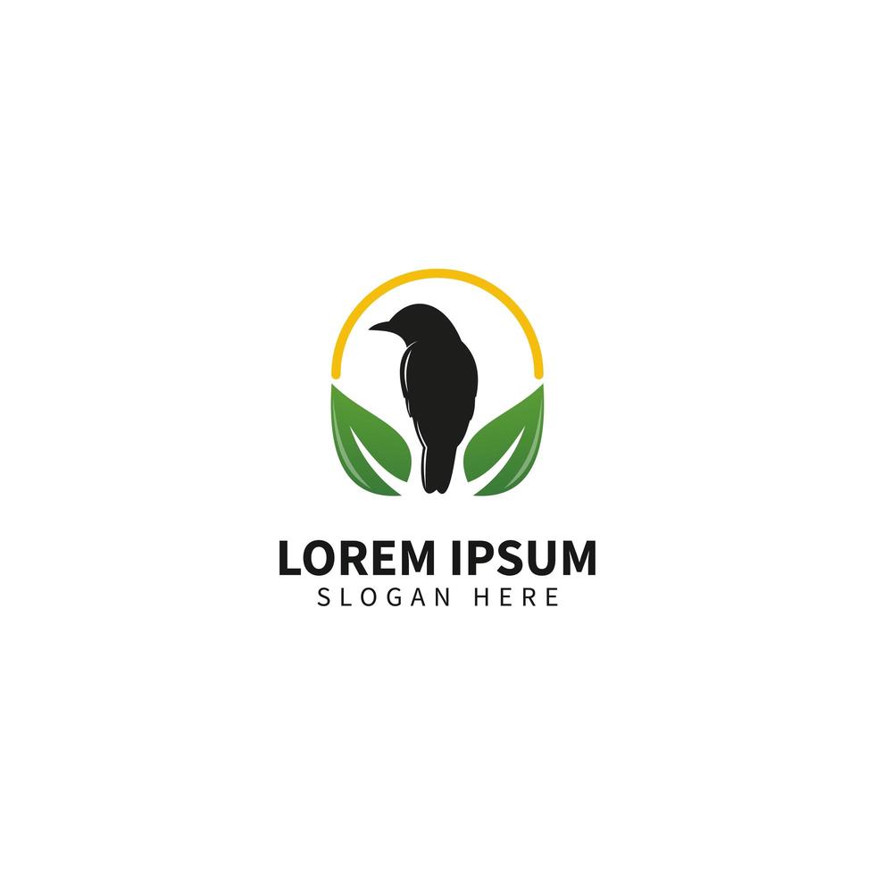 Bird Logo Template, Animal logo design vector. vector