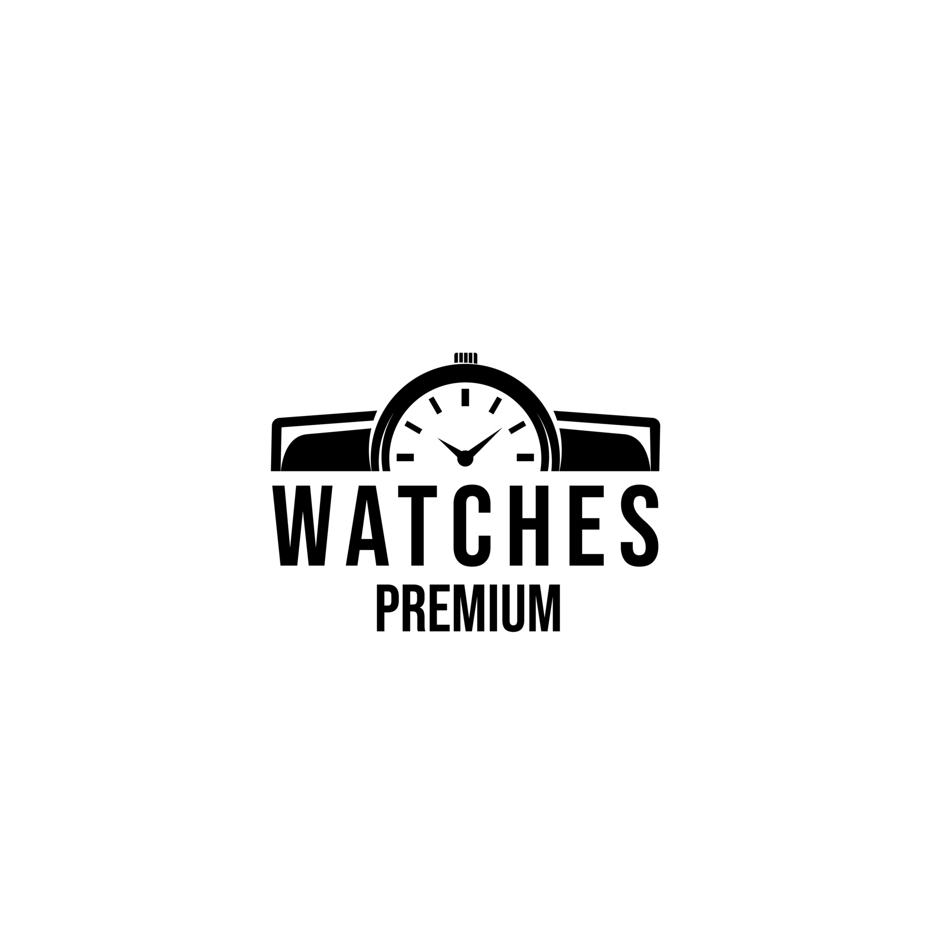 Watch classic logo icon design 3189906 Vector Art at Vecteezy