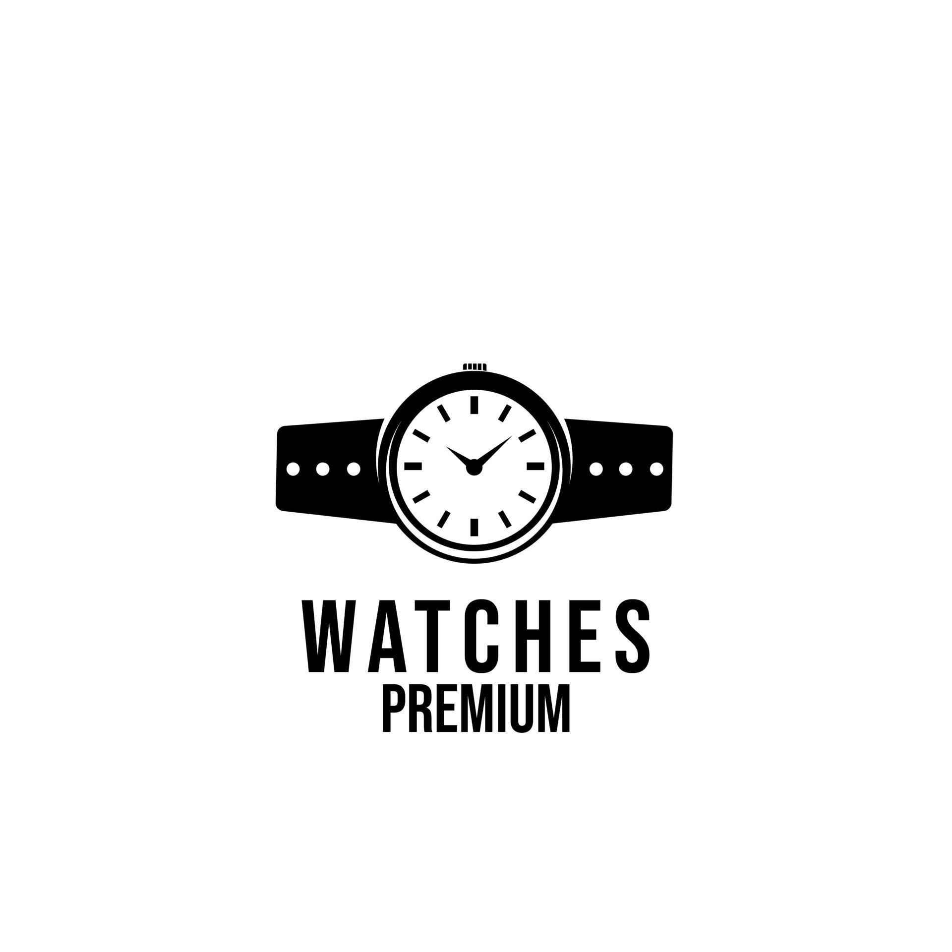 Watch classic logo icon design 3189925 Vector Art at Vecteezy
