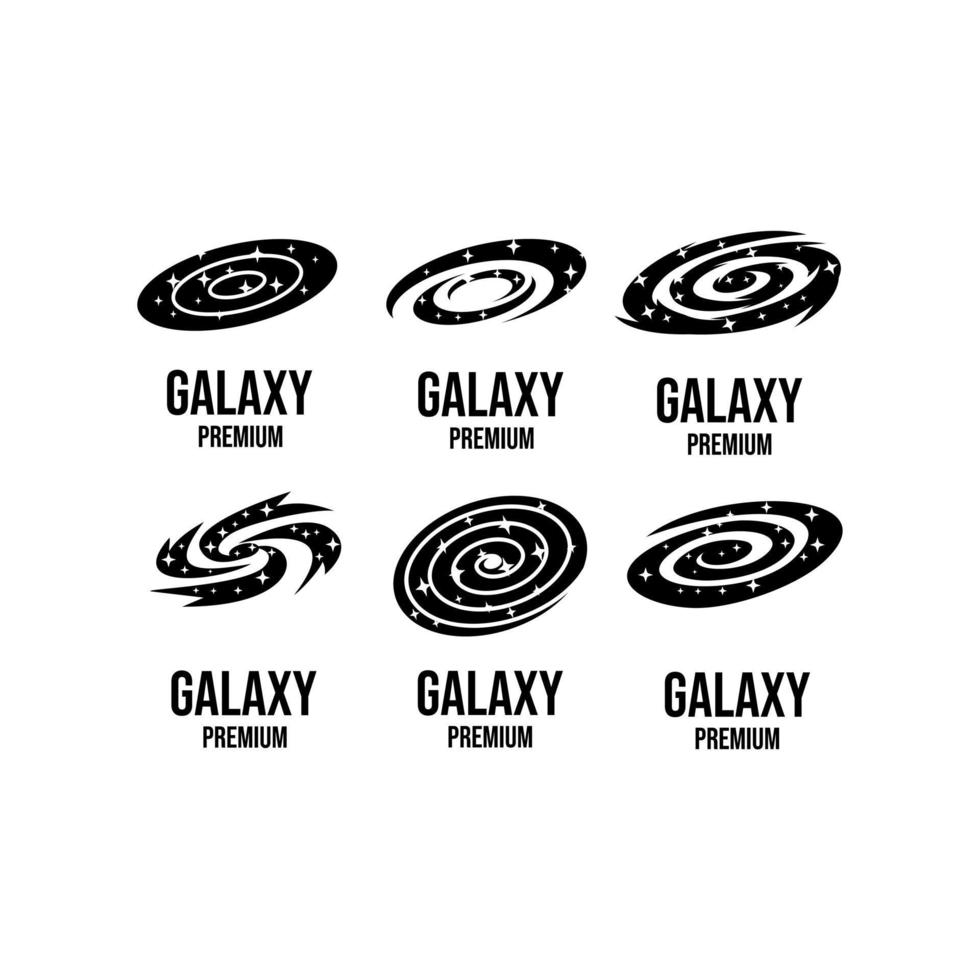 set collection Galaxy logo icon design illustration vector