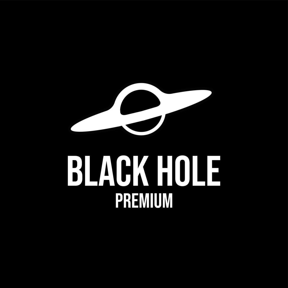 Black hole logo icon design illustration vector