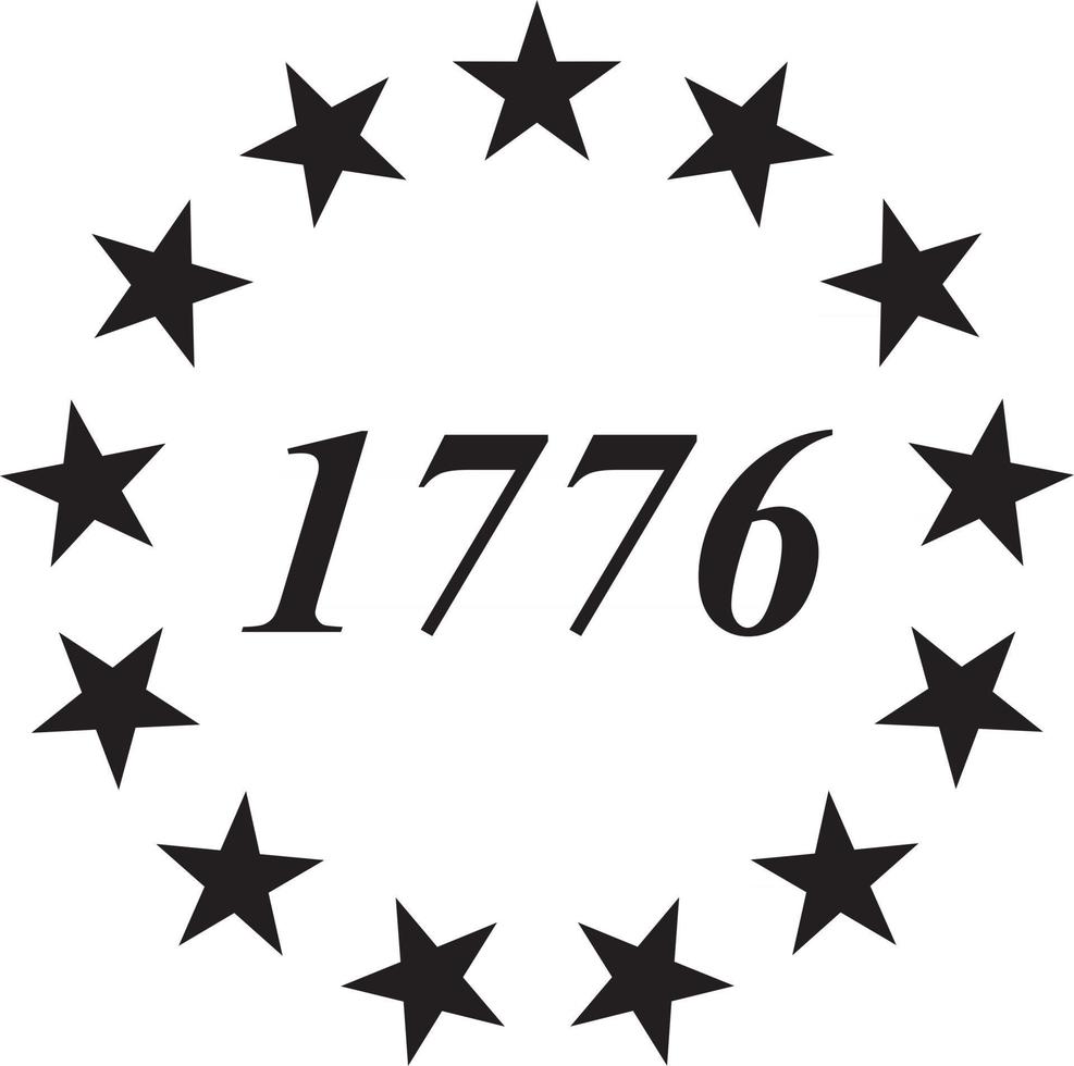 13 Star Betsy Ross 1776 vector