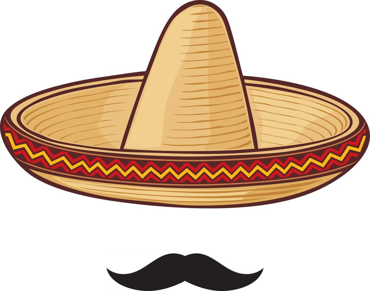 Sombrero and Mustache vector