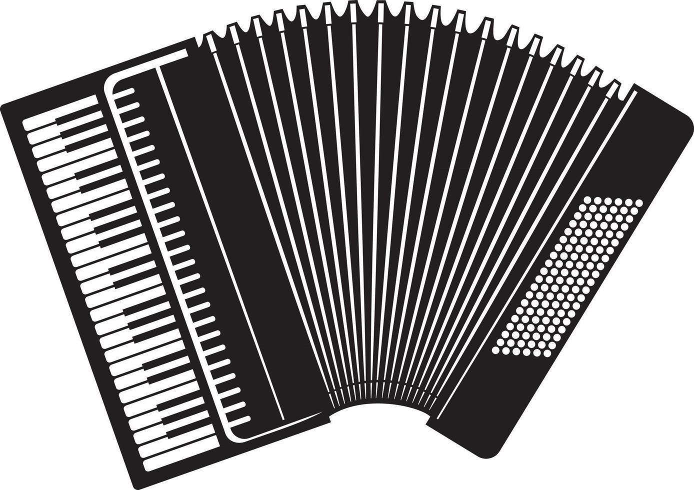 Classical Accordion Music Instrument vector