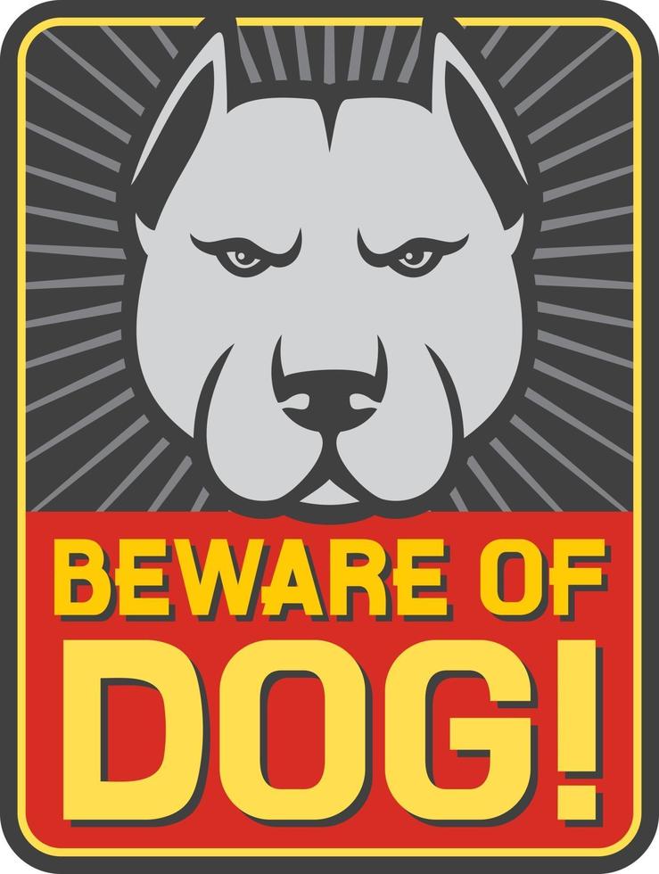 Beware of Dog vector