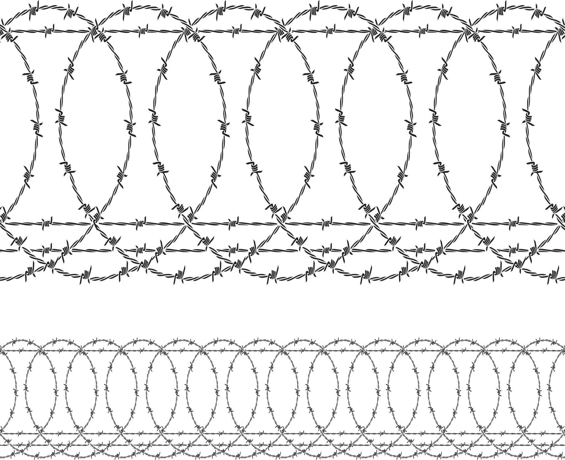 Barbed Wire Fence 3190046 Vector Art at Vecteezy