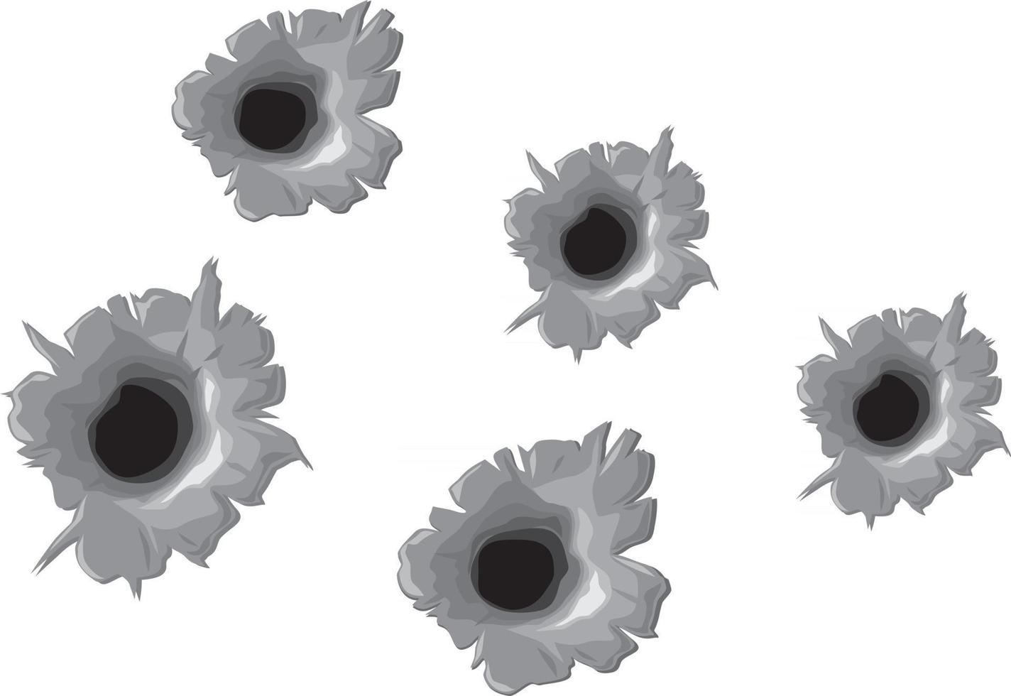 Bullet Holes Design vector