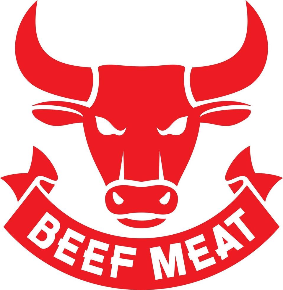 Beef Meat Label vector