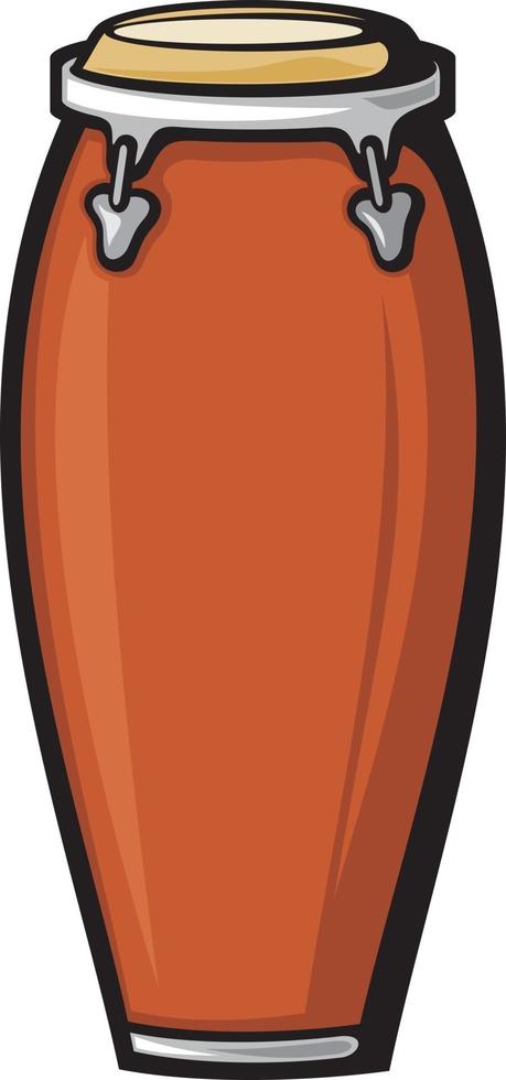 African Conga Drum vector