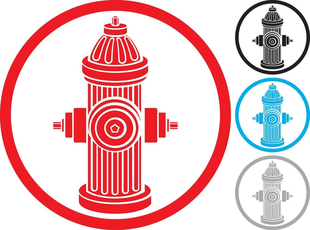 Fire Hydrant Icons vector