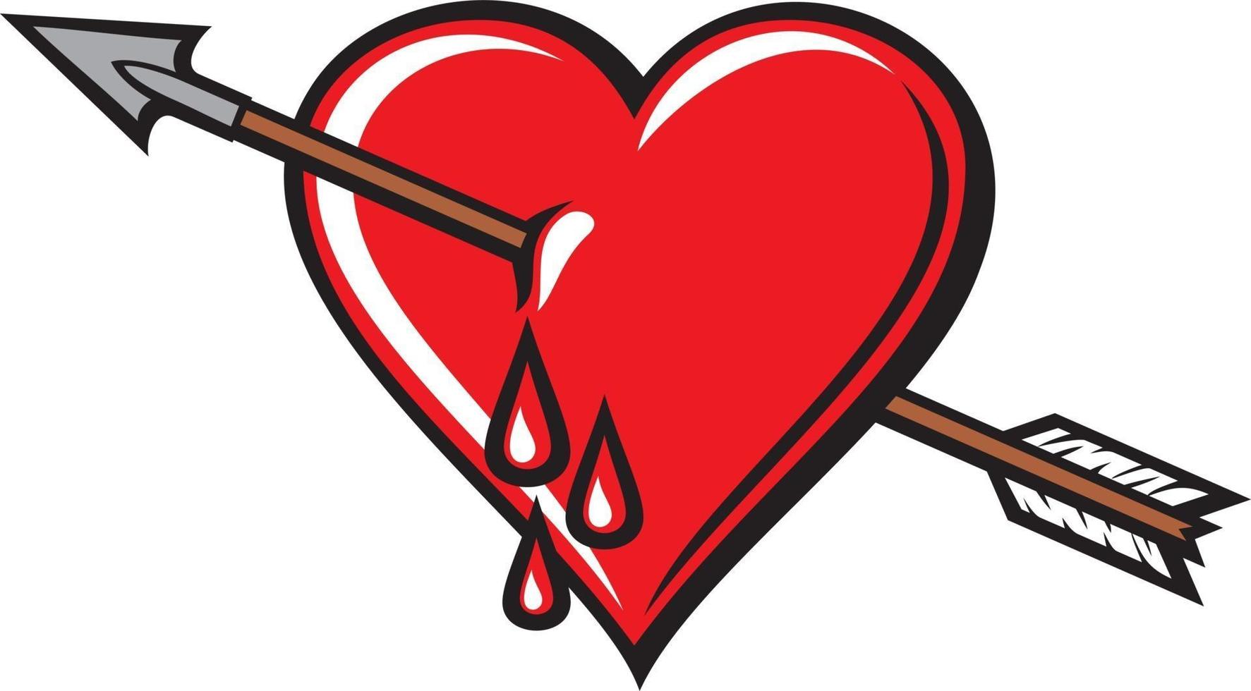 Heart with Arrow vector