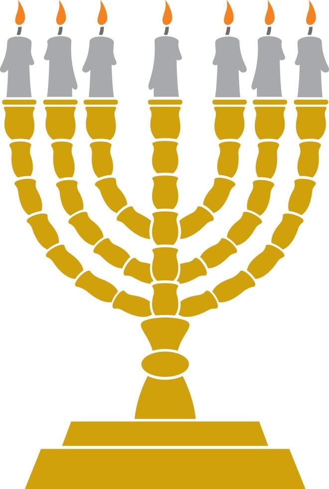 Hanukkah Candles with All Candle Lite vector