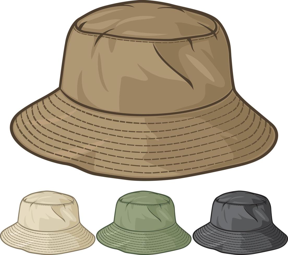 colección de iconos de sombreros vector