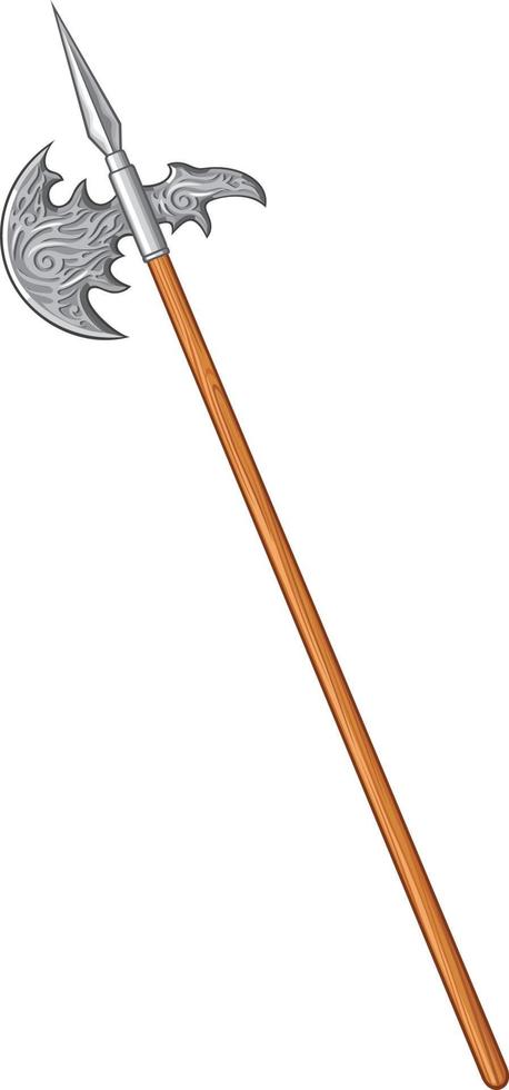Halberd Icon Design vector