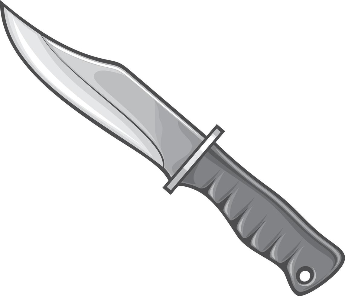 icono de cuchillo militar vector