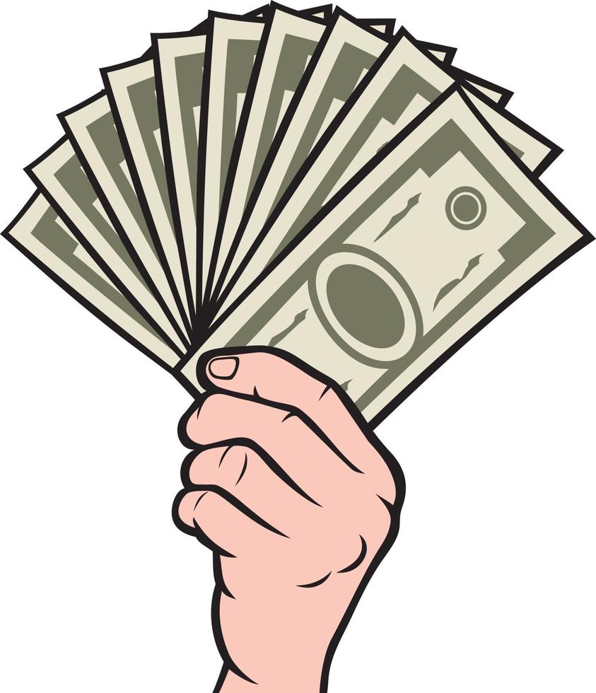 Money in Hand vector