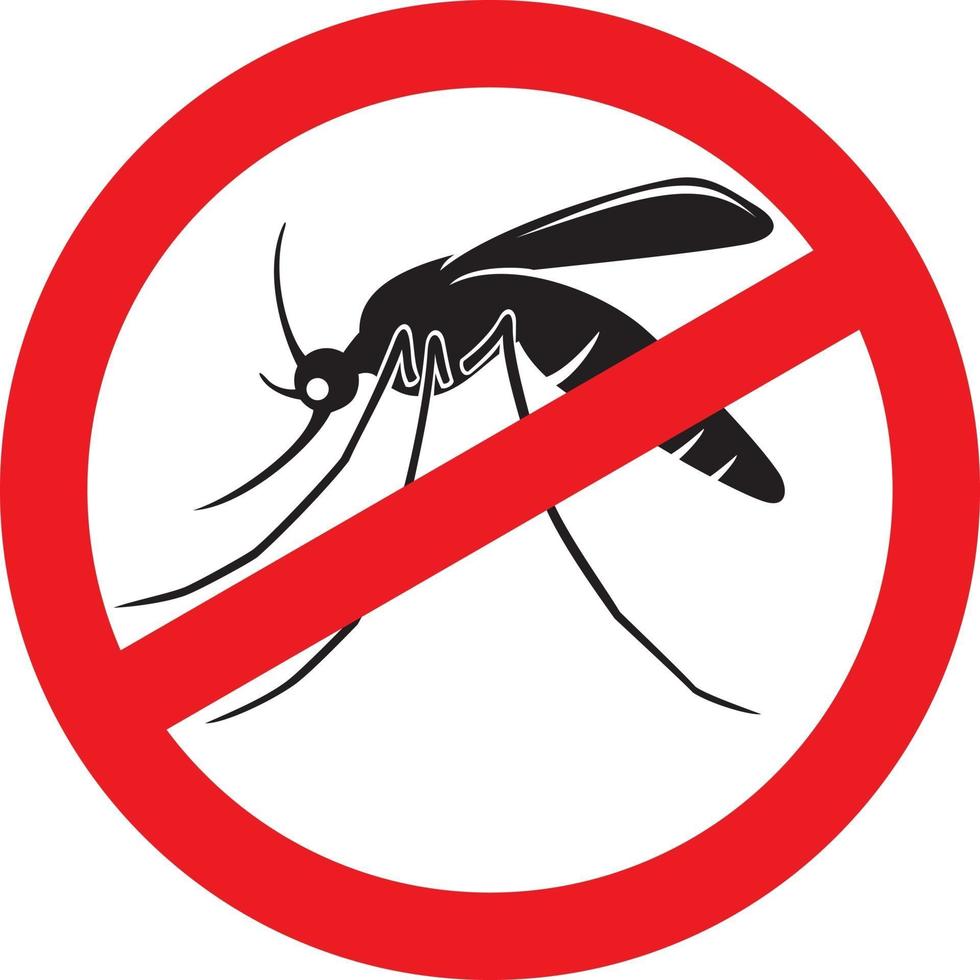 Stop Mosquitoes Sign vector