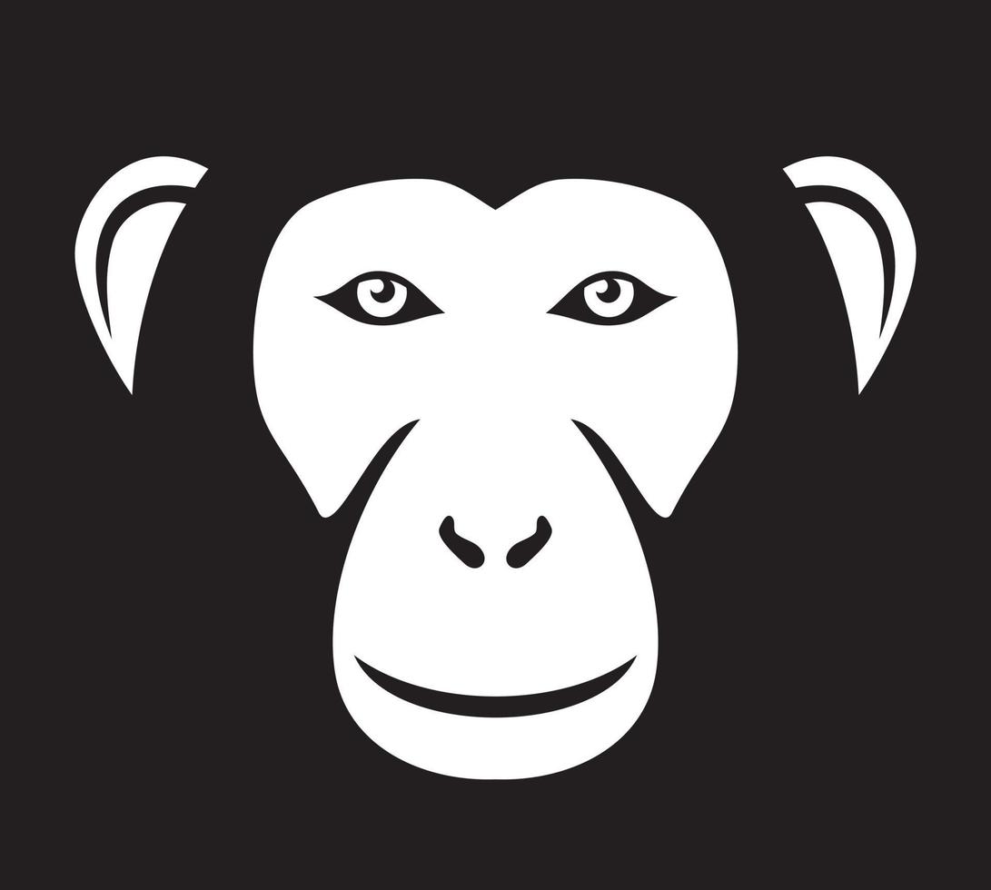 Monkey Head Icon vector