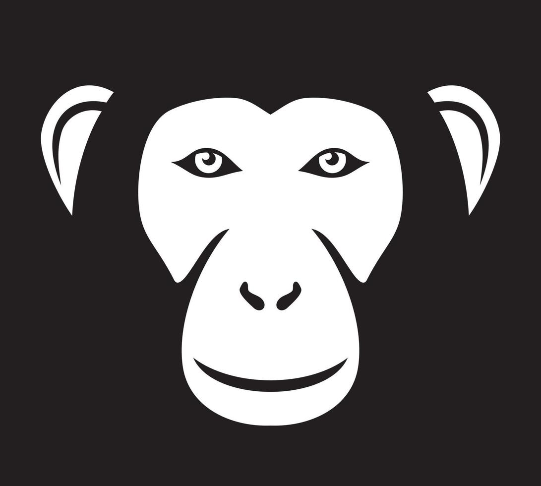 Monkey Head Icon vector