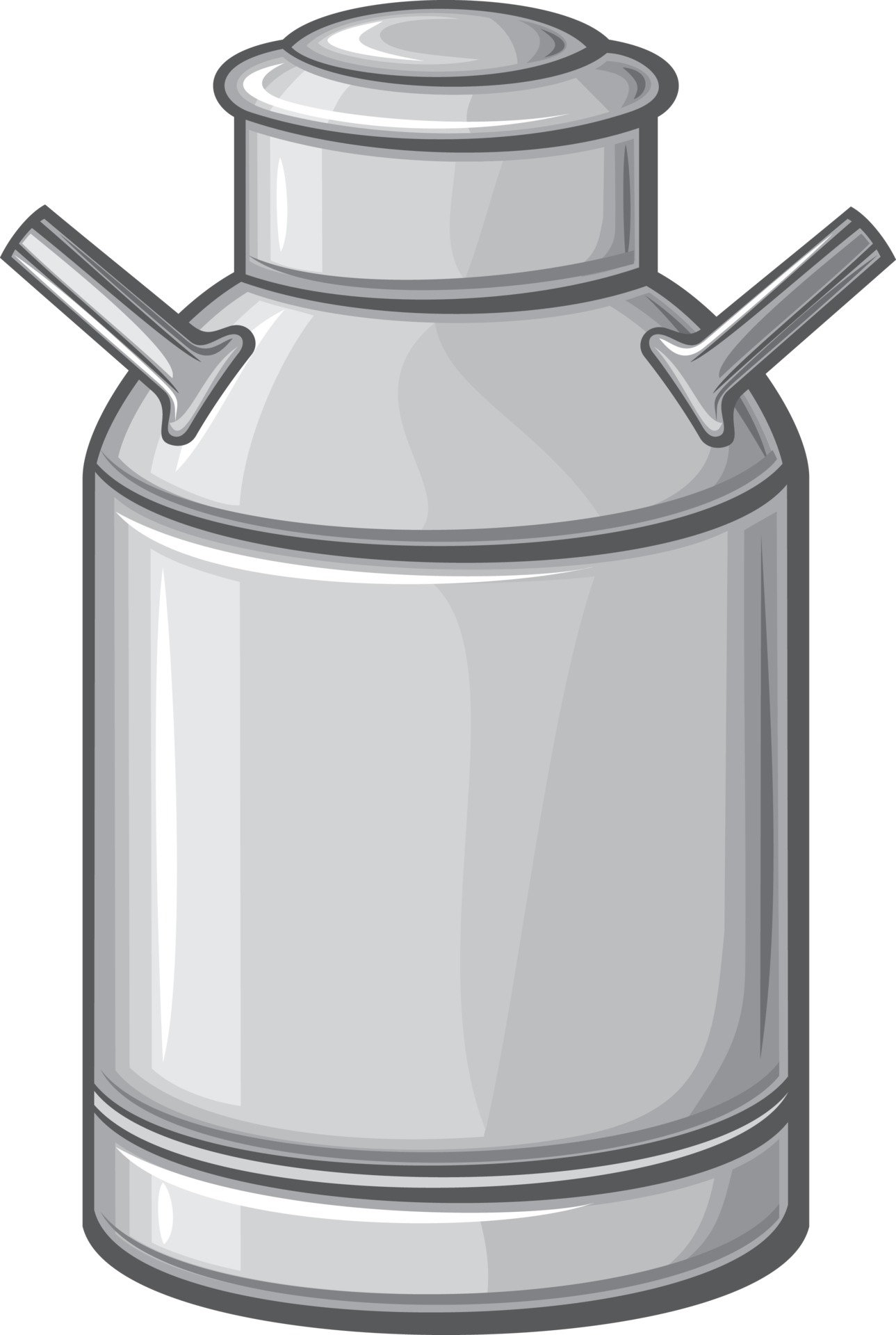 Retro Aluminum Milk Can 3190318 Vector Art at Vecteezy