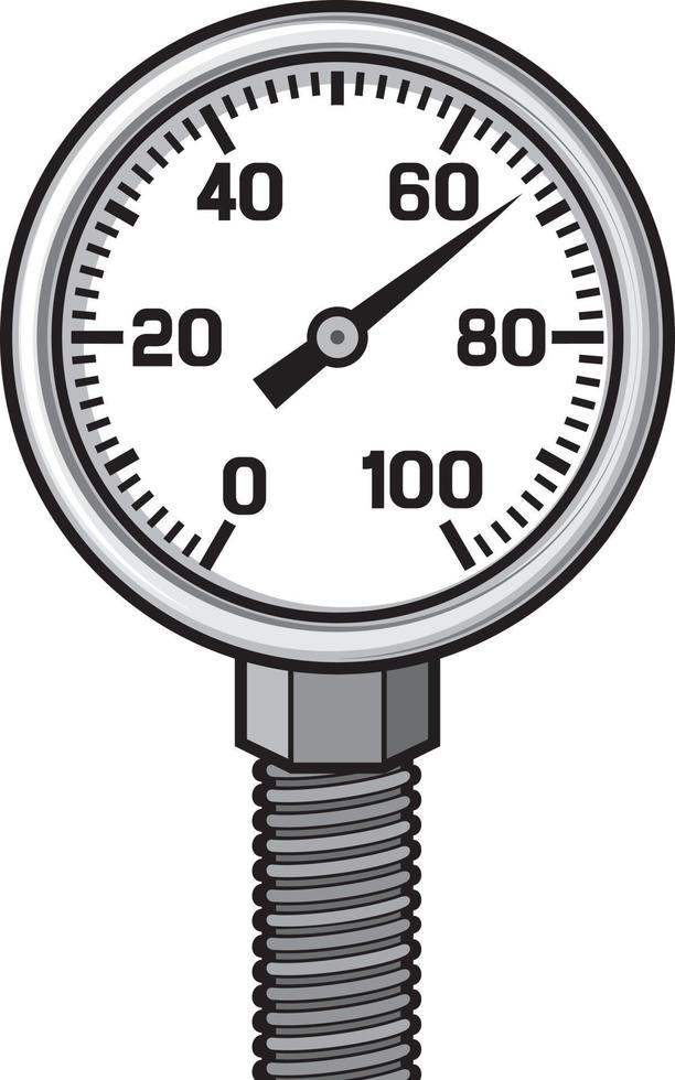 Pressure Gauge Meter vector