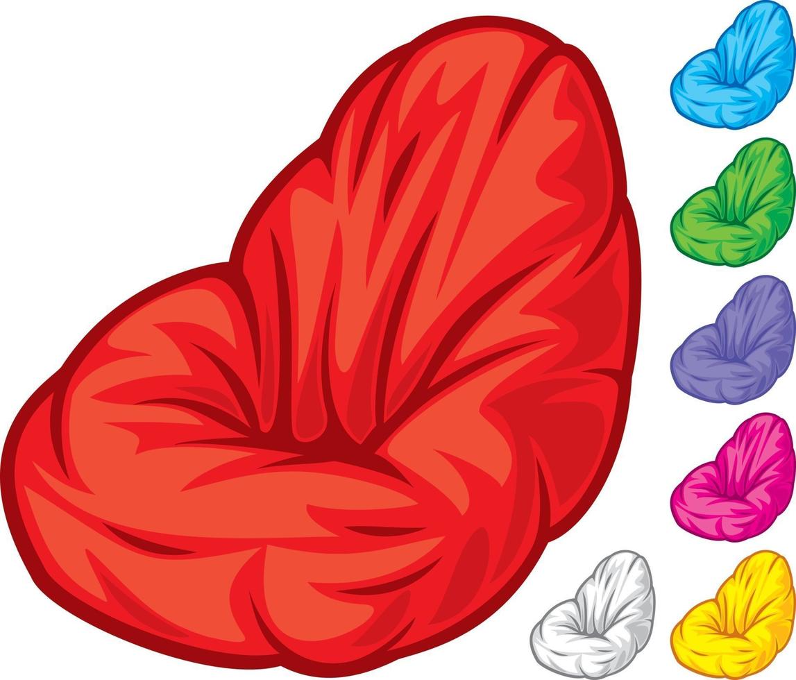 Flexible Seat Soft Beanbag vector
