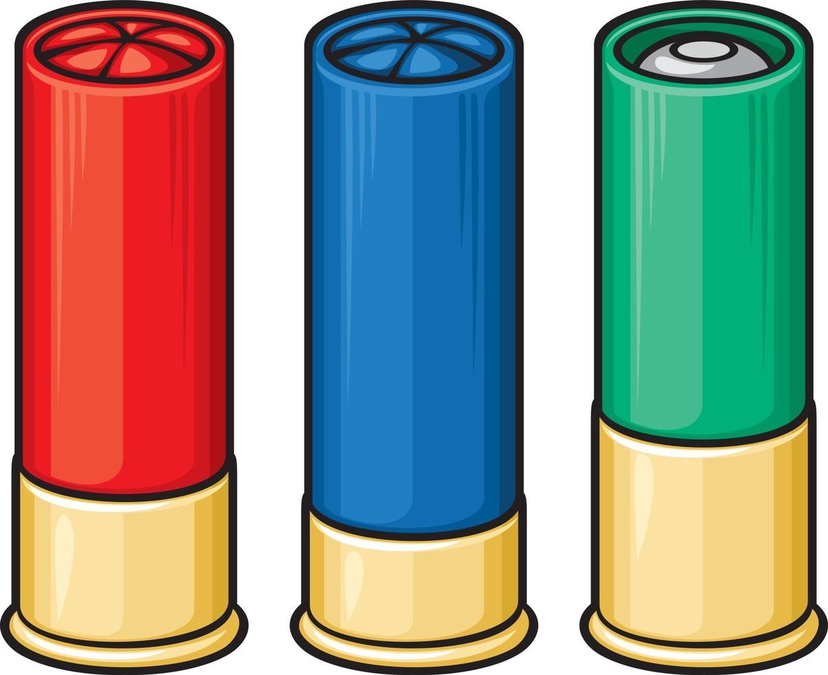 Shotgun Shells Icons vector