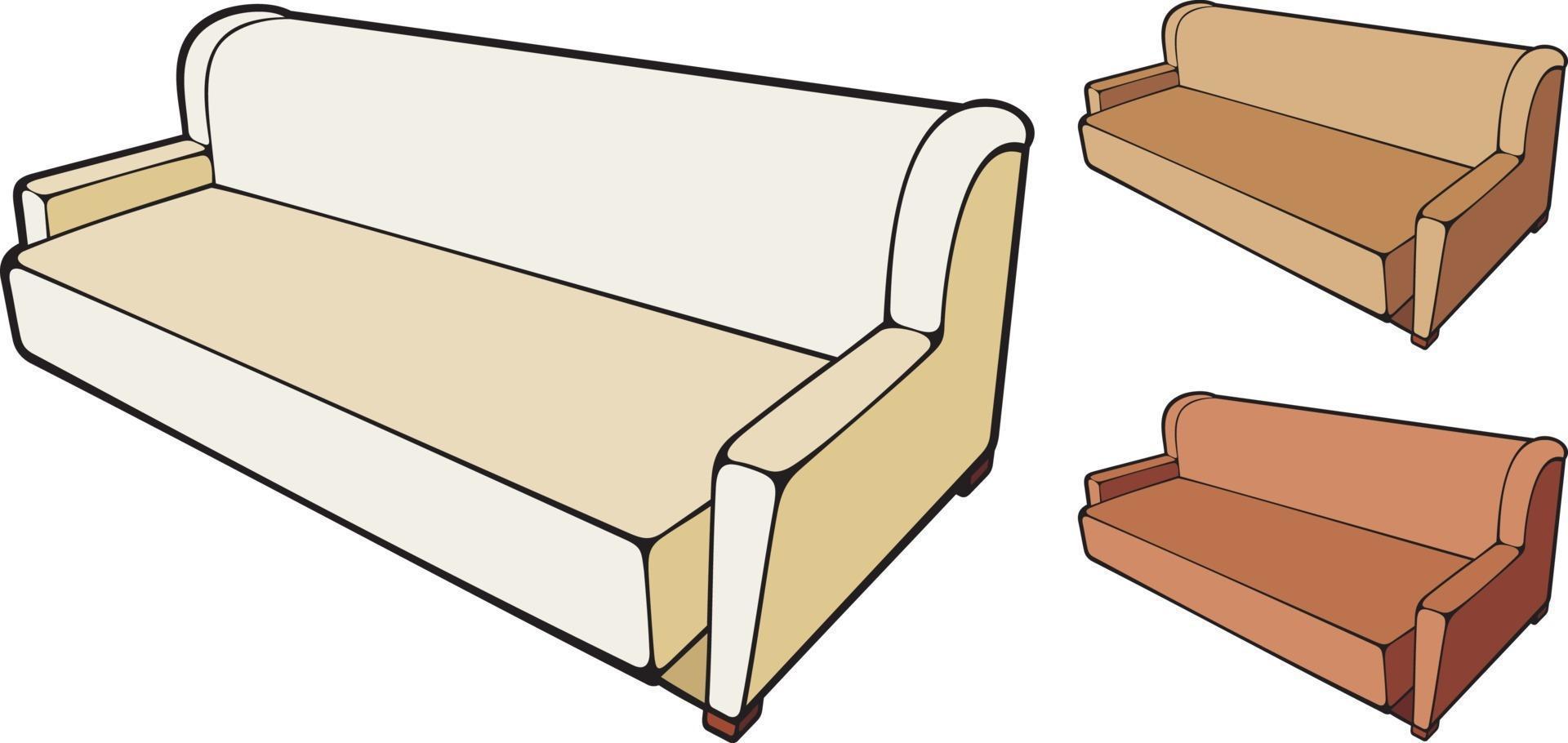 Sofa Icon Design vector