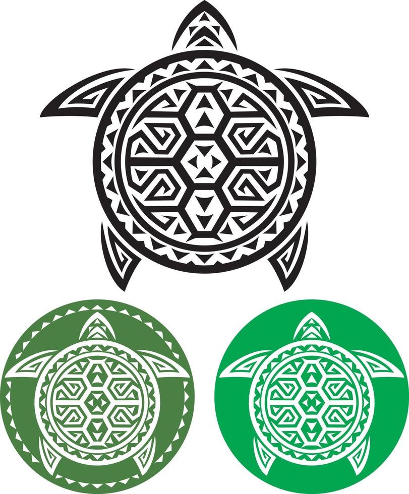 Tribal Tattoo Turtles vector