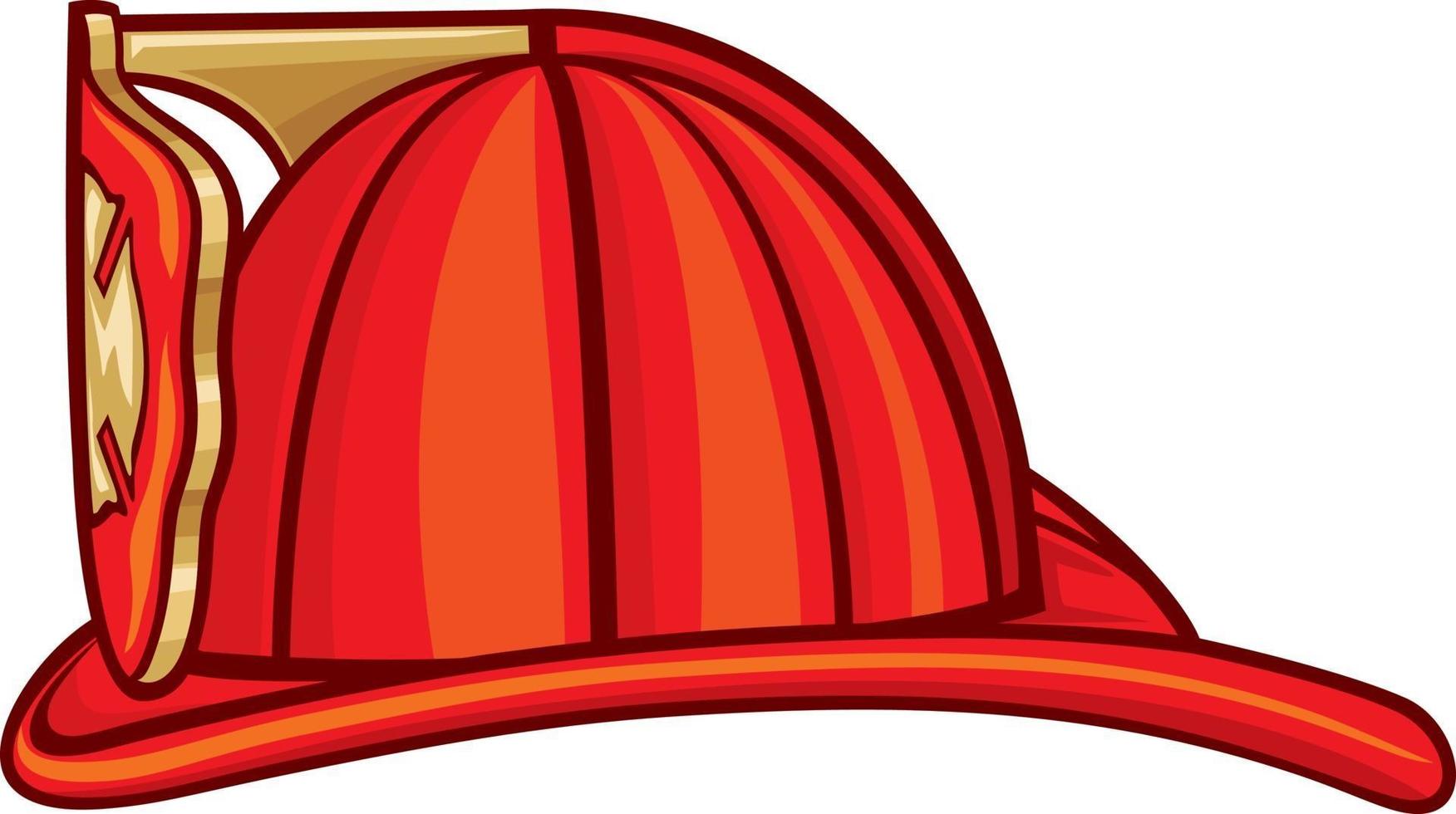 icono de casco de bombero vector