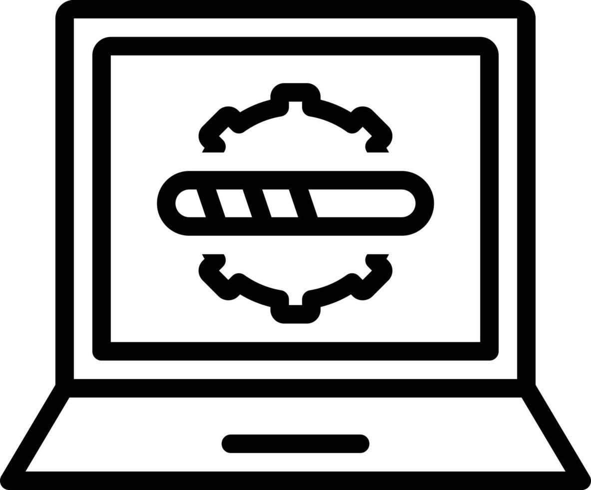 Line icon for progress vector