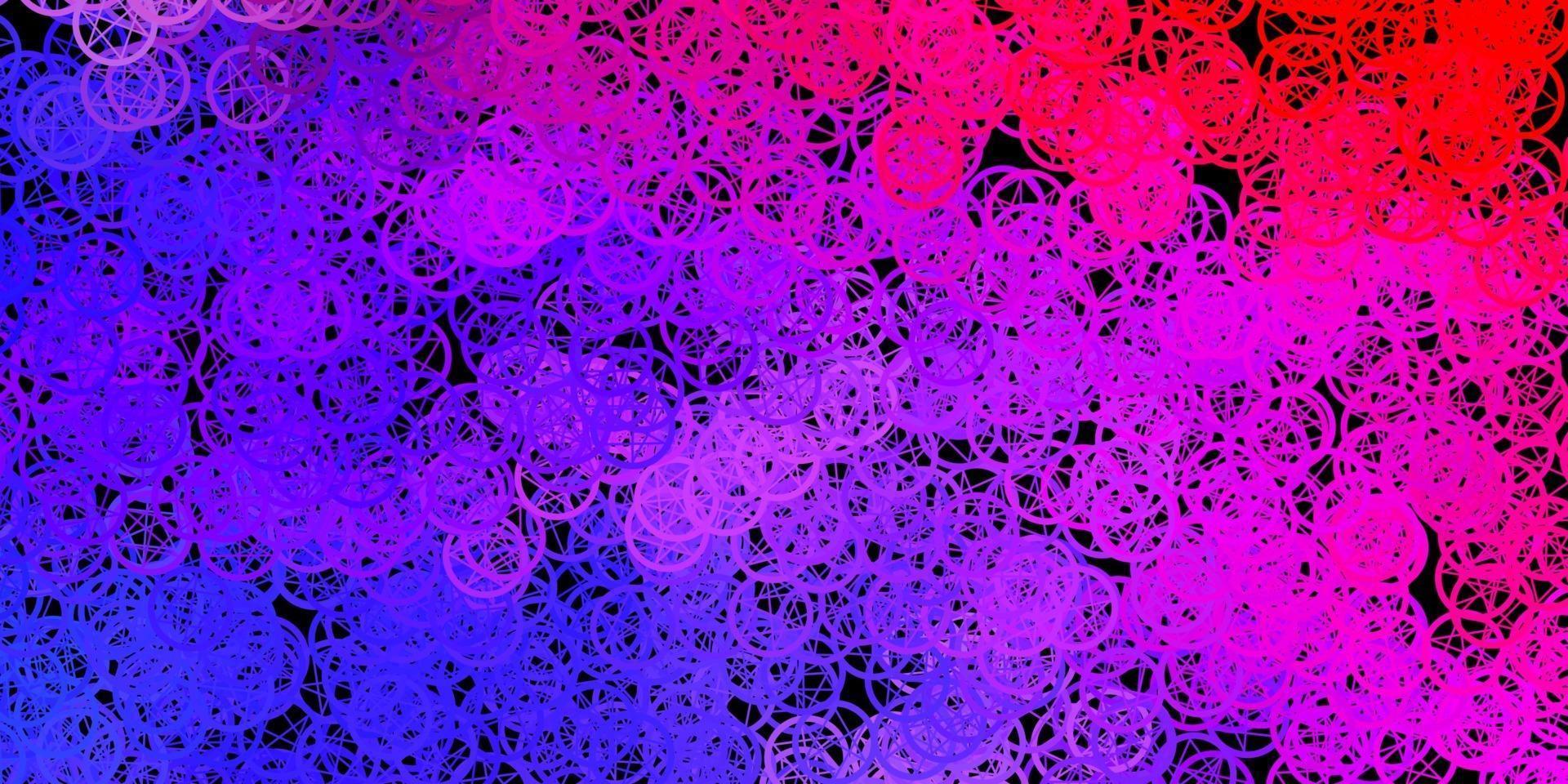 Dark Blue, Red vector backdrop with mystery symbols.