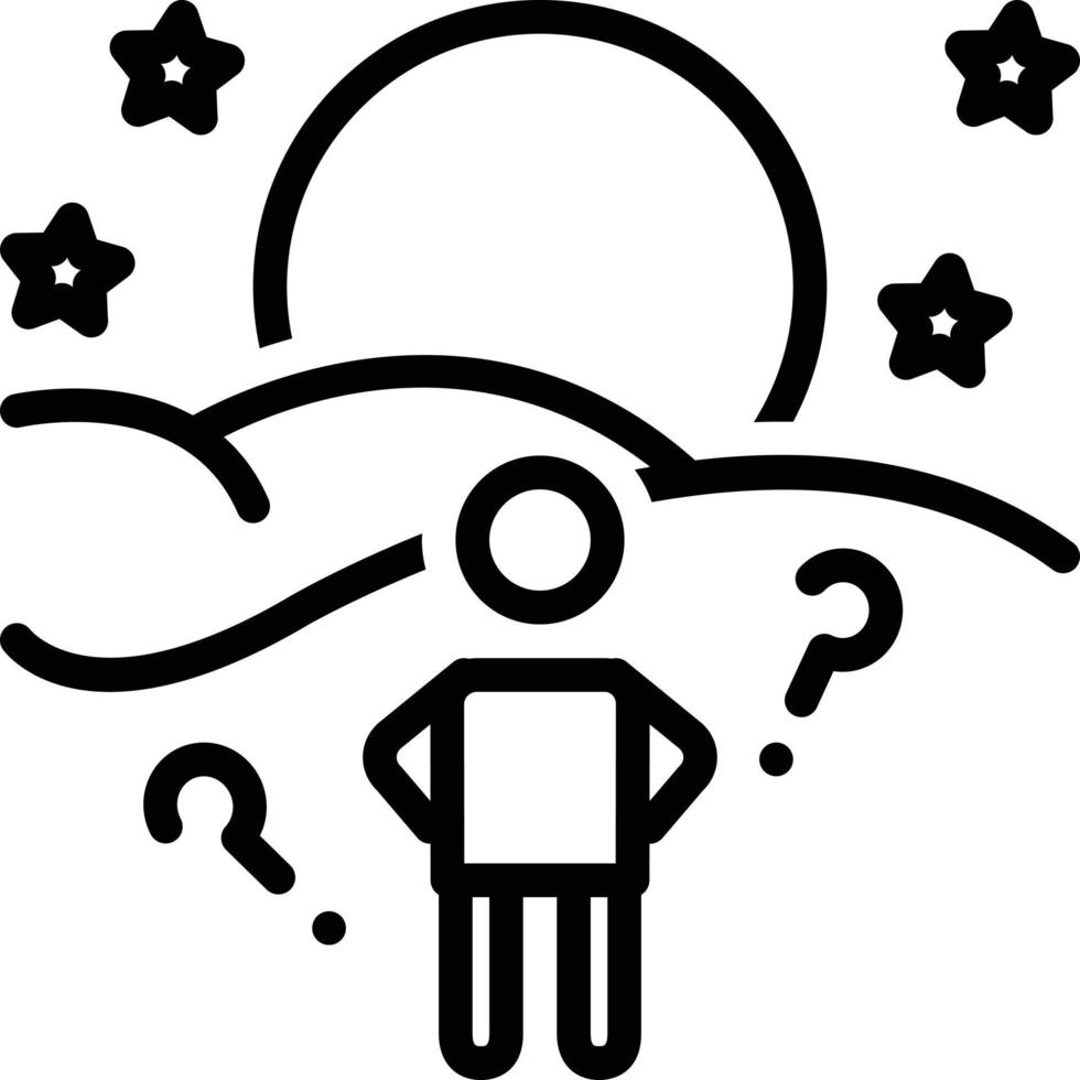 Line icon for anticipate vector