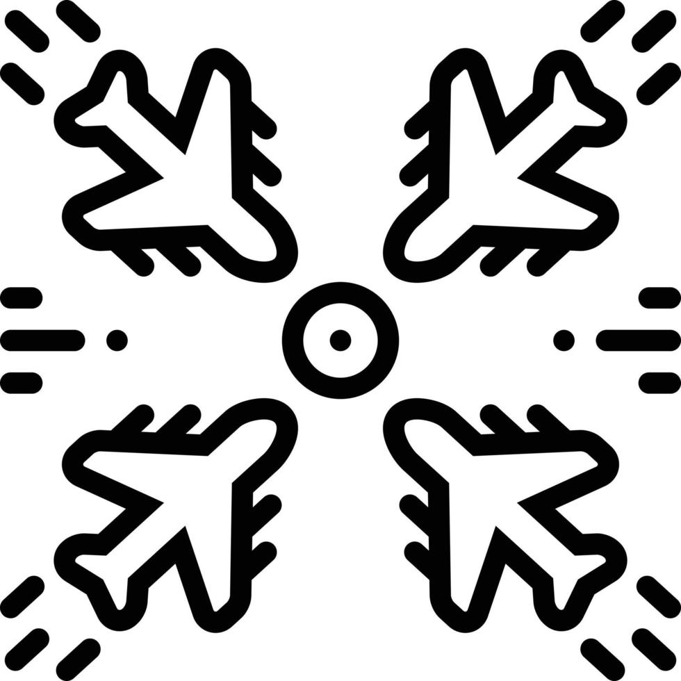 Line icon for besiege vector