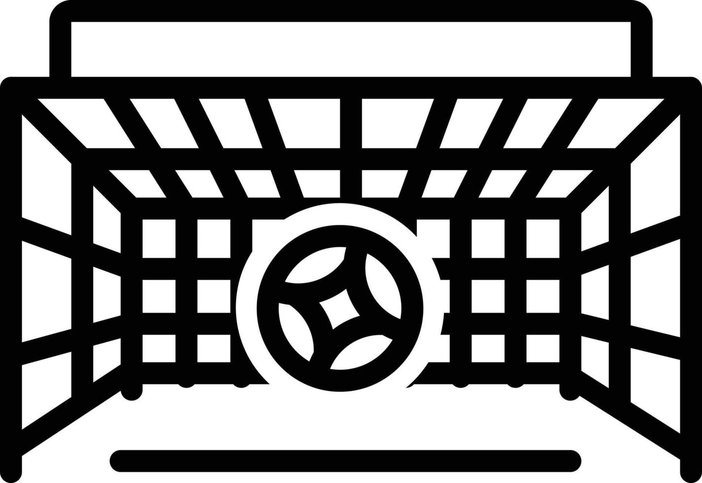 Line icon for goal vector
