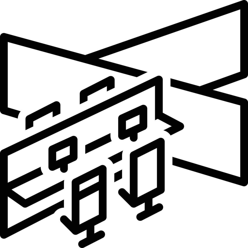 Line icon for department vector