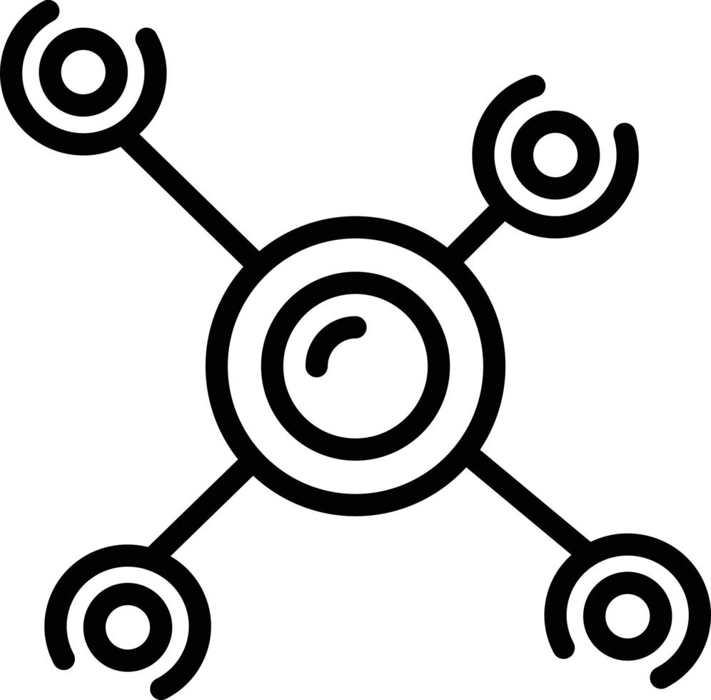 Line icon for connection vector