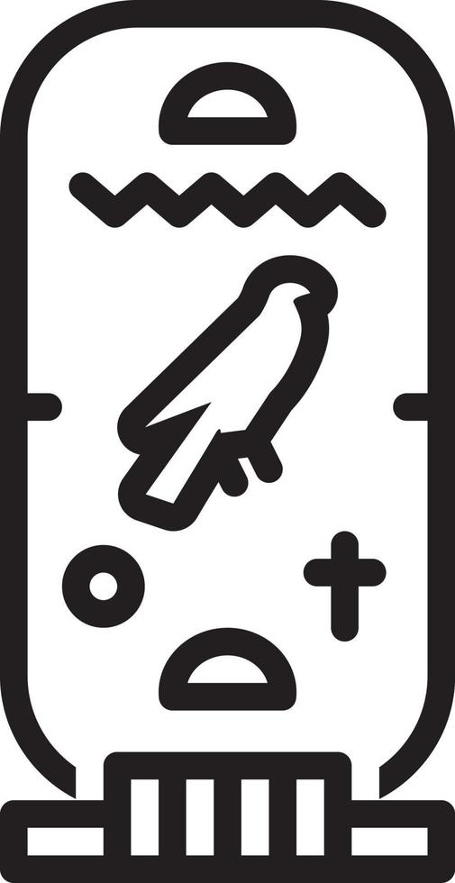 Line icon for cartouche vector