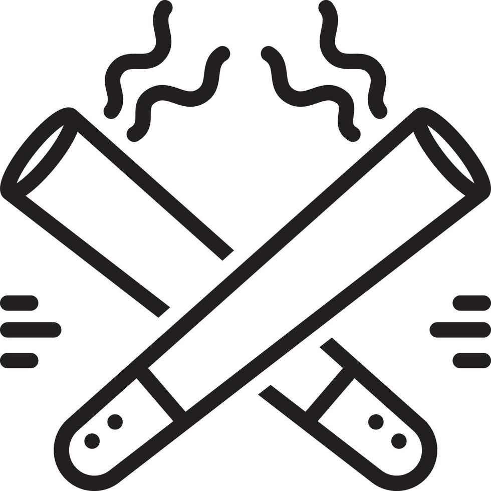 Line icon for cigars vector