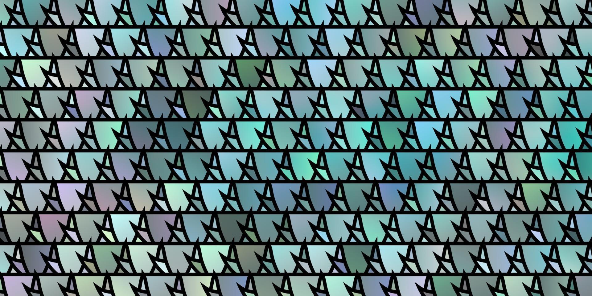 Light BLUE vector template with crystals, triangles.