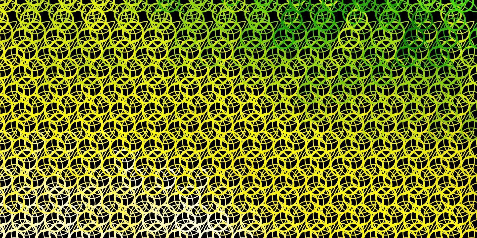 Dark Green, Yellow vector texture with religion symbols.